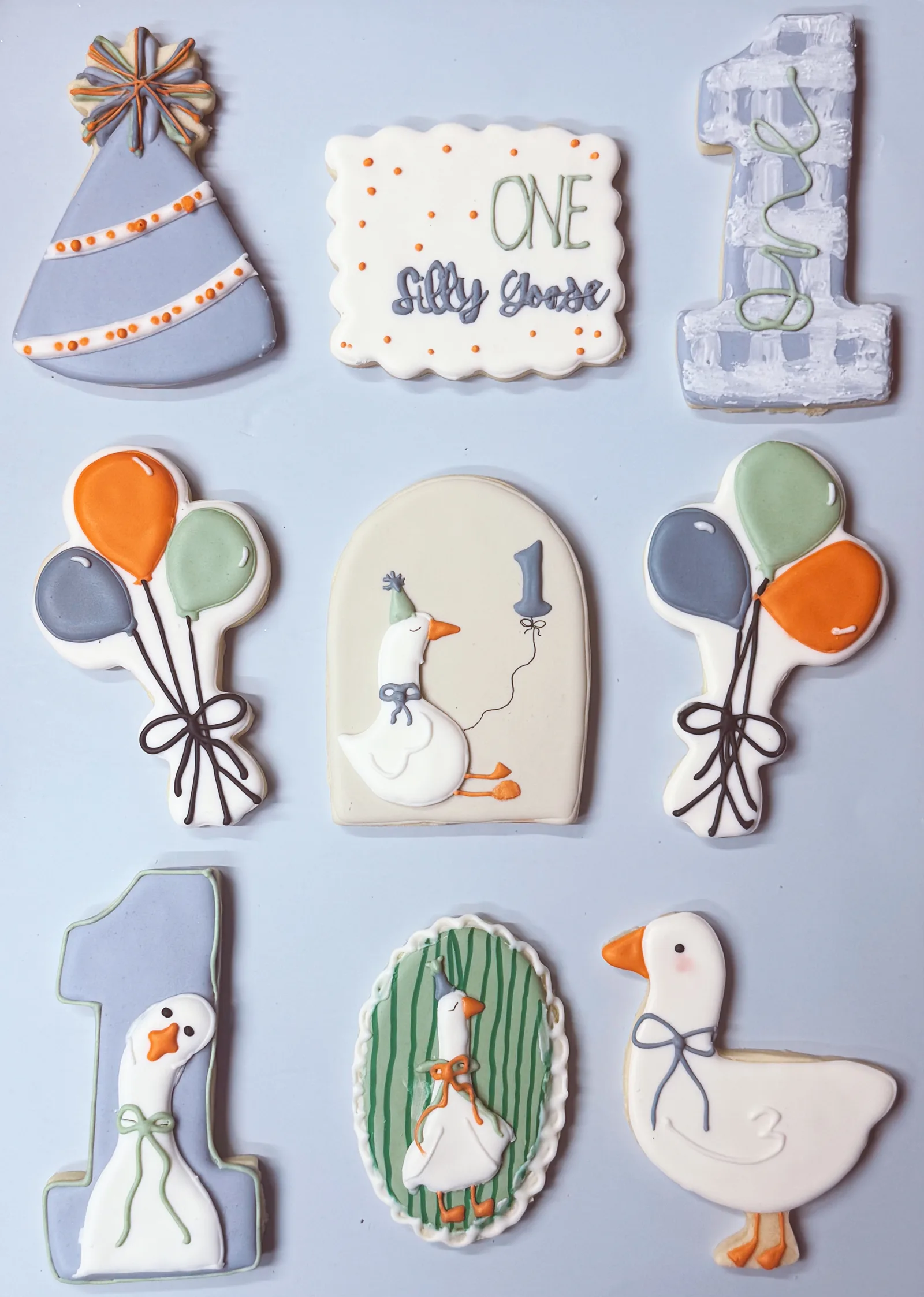 “One Silly Goose” first birthday set