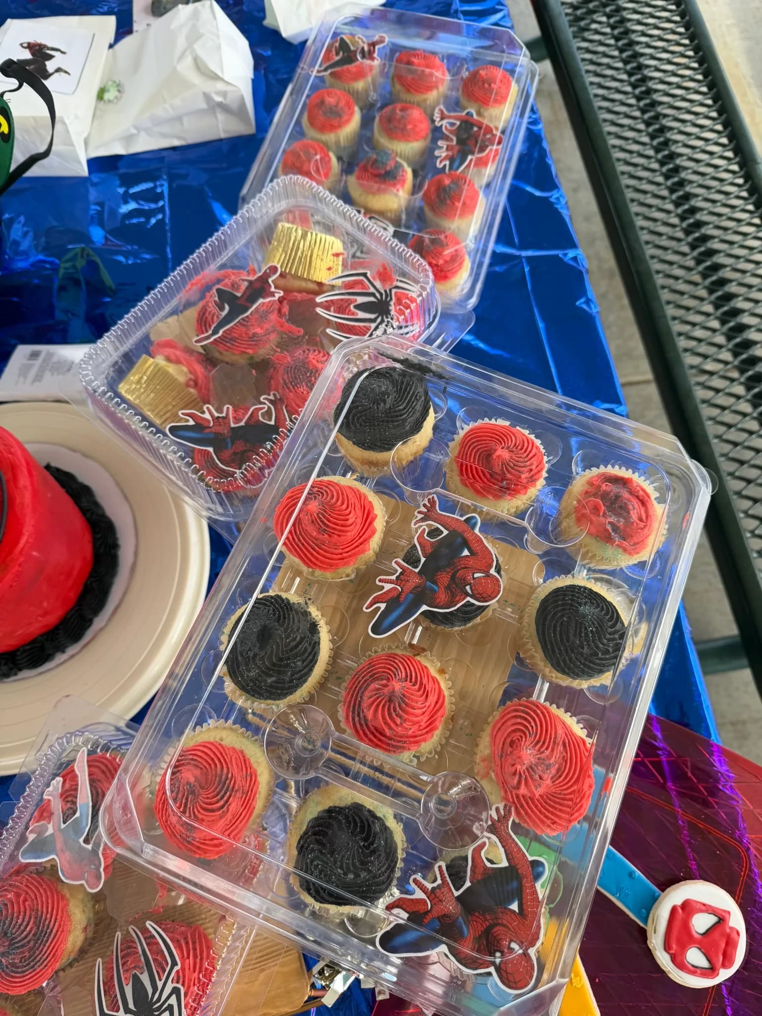 Halloween cookies — red drip & spooky treats