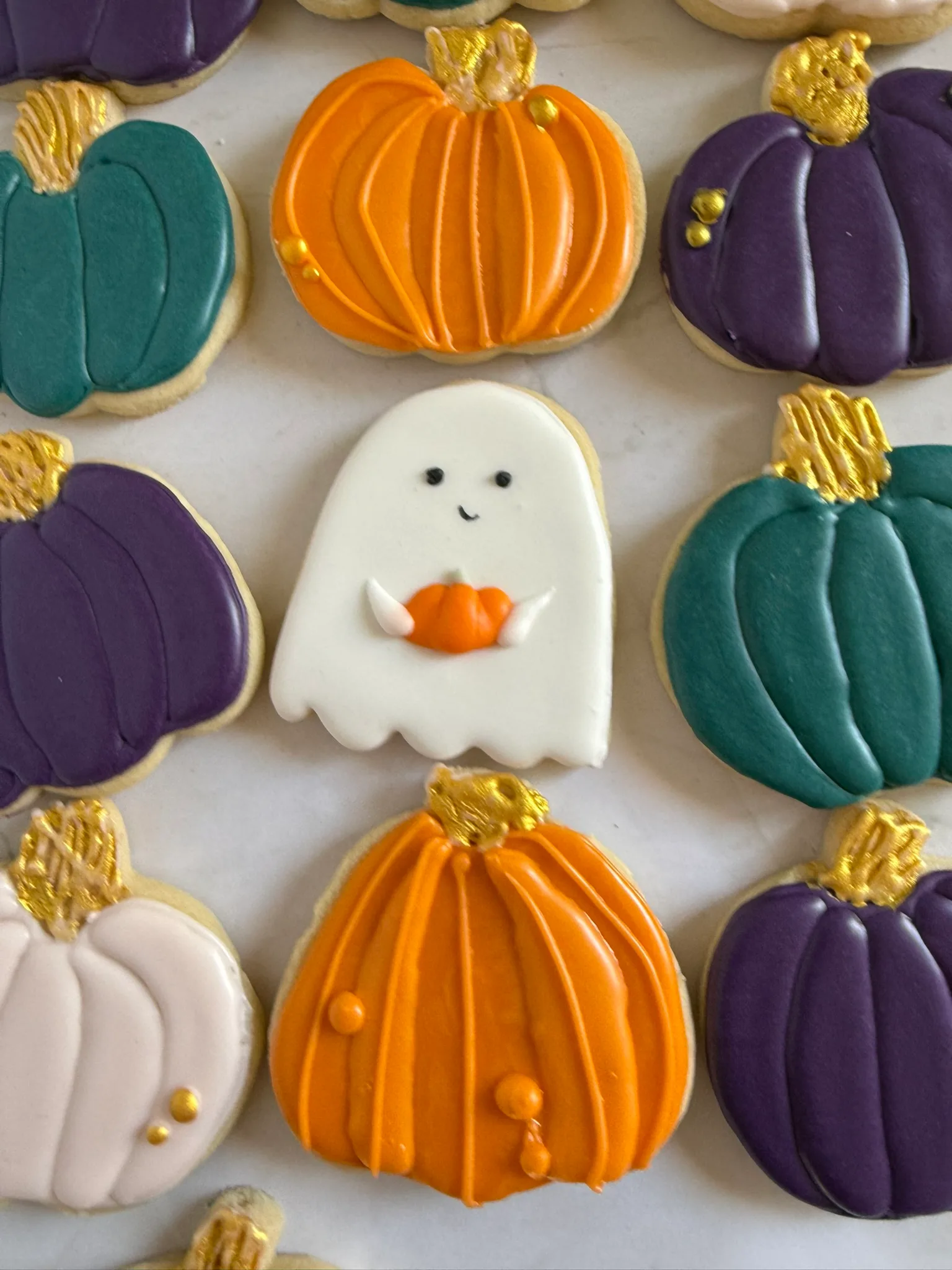 Pastel Halloween — ghosts, pumpkins & broomsticks